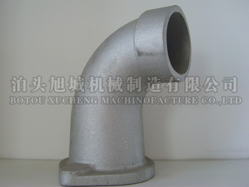 Cast aluminum diesel engine inlet pipe